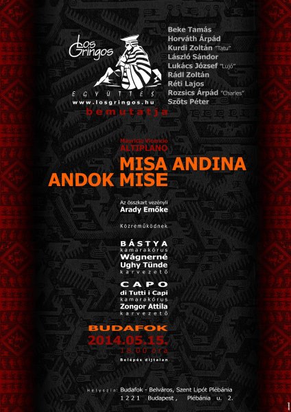 MISA ANDINA - ANDOK MISE Koncert Budafok