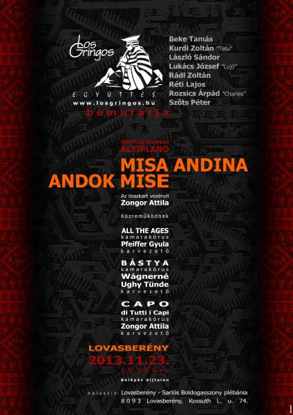 MISA ANDINA - ANDOK MISE Koncert Lovasberény