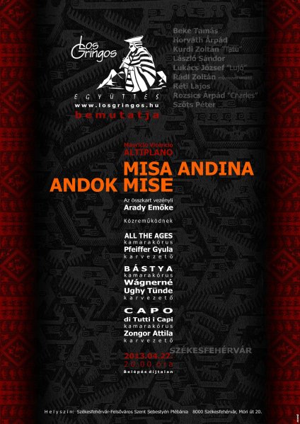 MISA ANDINA - ANDOK MISE Koncert Székesfehérvár